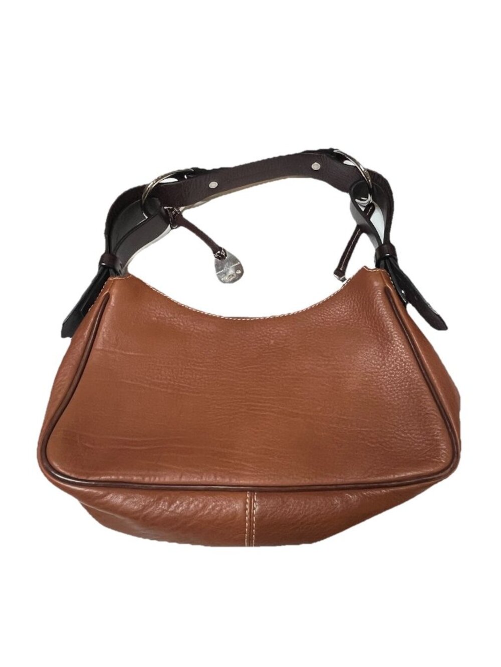 Dooney & Bourke 1975 Brown Leather Shouldr Bag Hobo Purse J277149 Y2K
